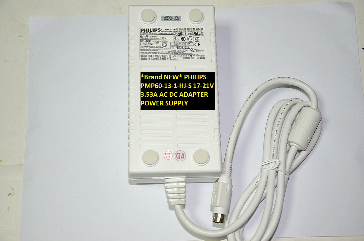 *Brand NEW* PMP60-13-1-HJ-S PHILIPS 17-21V 3.53A AC DC ADAPTER POWER SUPPLY
